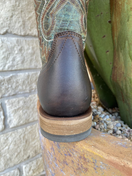 Men's Western Ariat Boot in Teal & Chocolate - 10040273 - Blair's Western Wear Marble Falls, TX