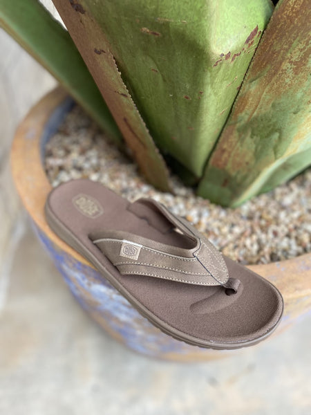 Men's Hey Dude Flip Flops in Taupe - 401372BM - Blair's Western Wear Marble Falls, TX